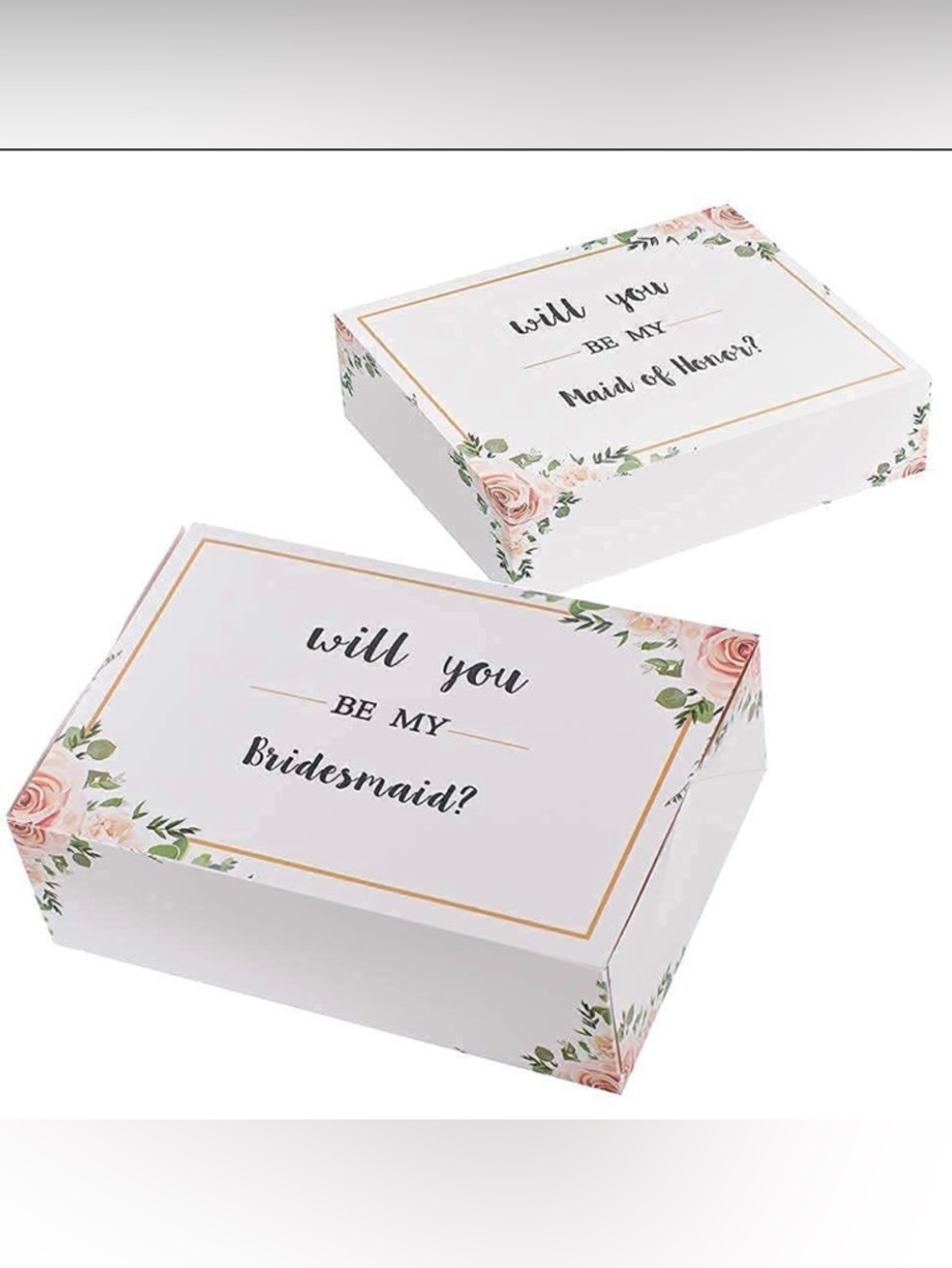 Will You Be My Bridesmaid? Floral Proposal Gift Box